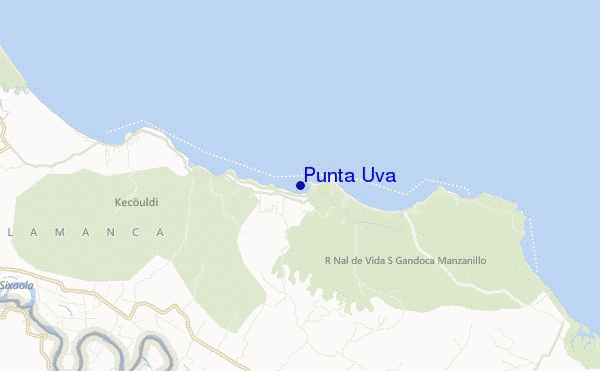Punta Uva location map