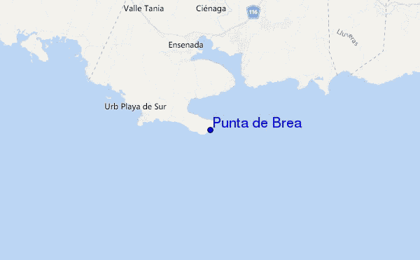 Punta de Brea location map