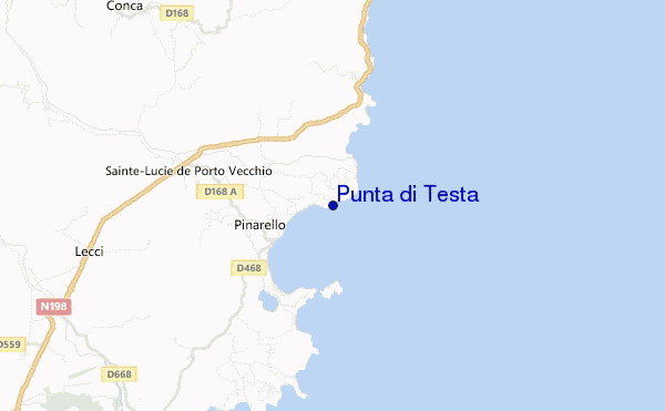 Punta di Testa location map