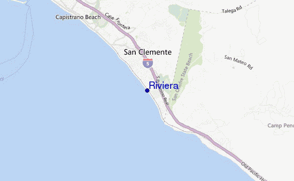 Riviera location map