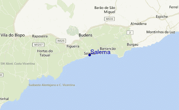 Salema location map