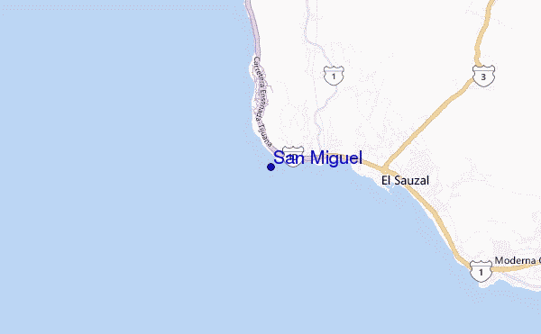 San Miguel location map