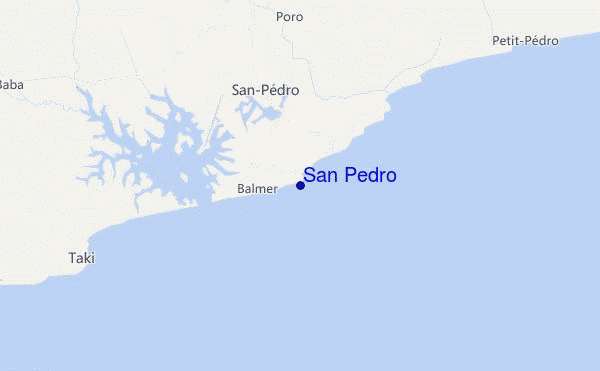 San Pedro location map