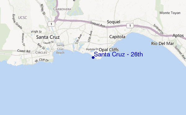Santa Cruz - 26th location map