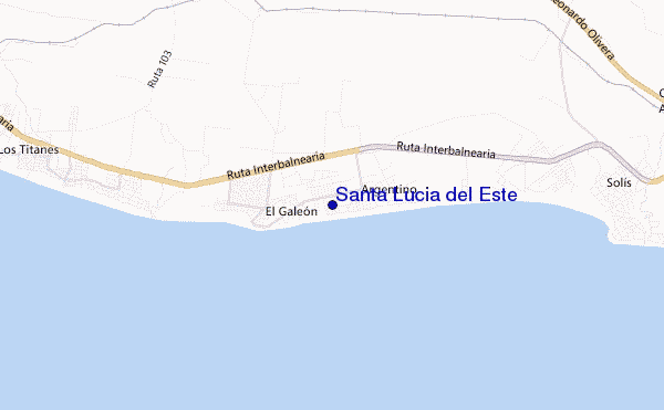 Santa Lucia del Este location map