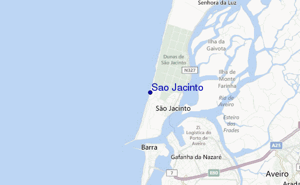 Sao Jacinto location map