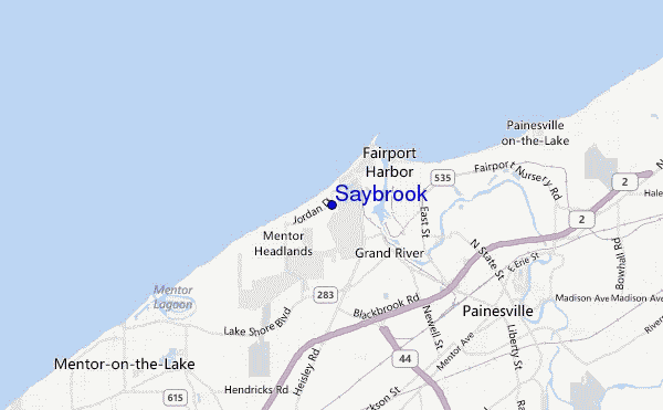 Saybrook location map