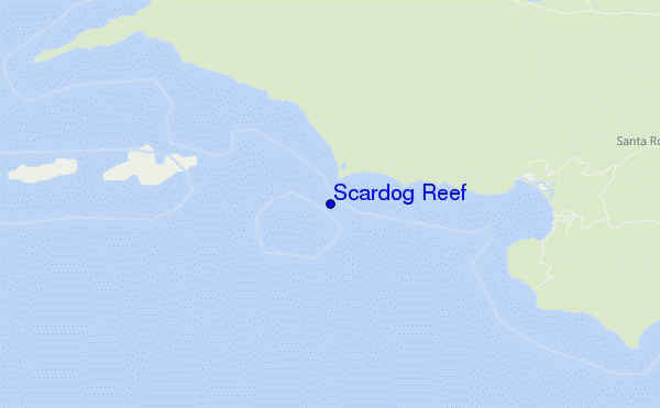 Scardog Reef location map