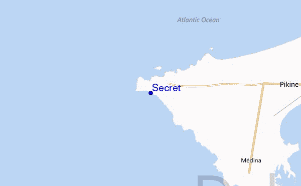 Secret location map