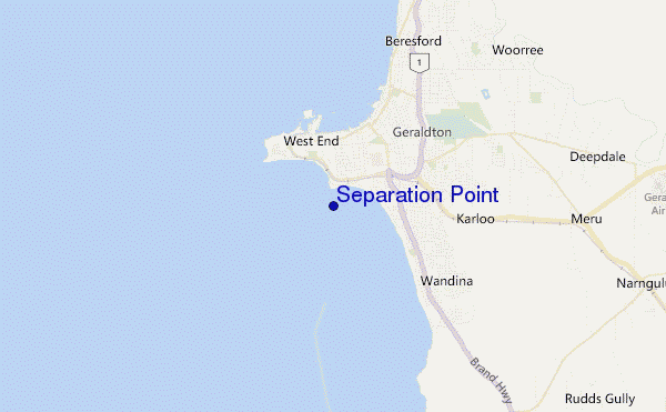 Separation Point location map