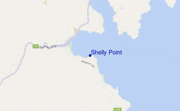 Shelly Point location map