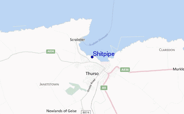 Shitpipe location map