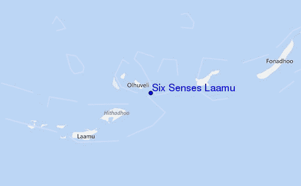 Six Senses Laamu location map