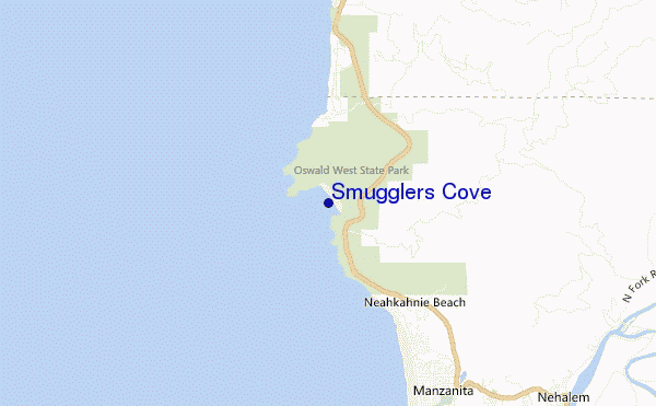 Smugglers Cove location map