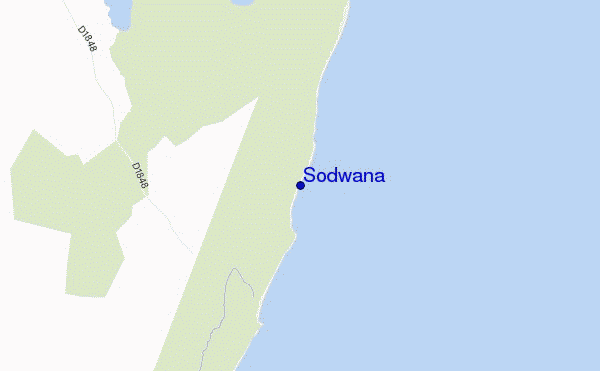 Sodwana location map