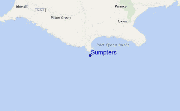 Sumpters location map