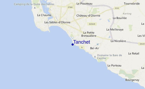 Tanchet location map