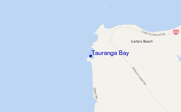 Tauranga Bay location map