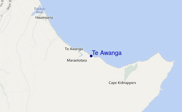 Te Awanga location map