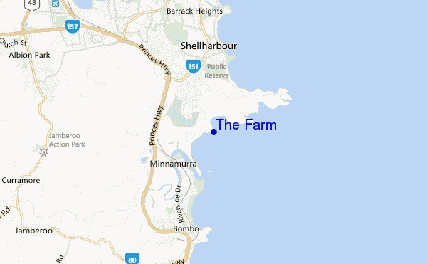 The Farm location map