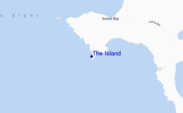 The Island location map