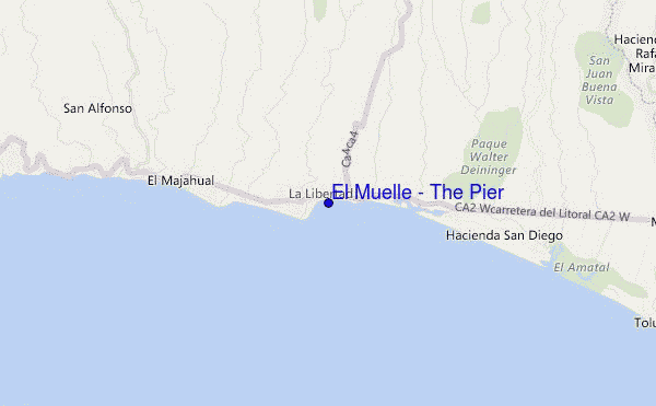 El Muelle - The Pier location map