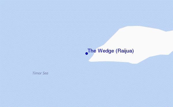 The Wedge (Raijua) location map