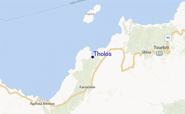 Tholos location map