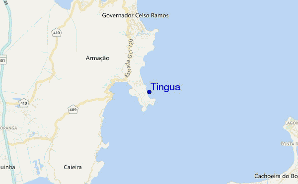 Tingua location map