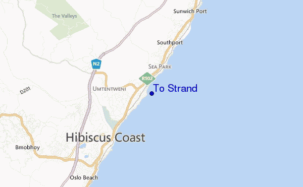 To Strand location map