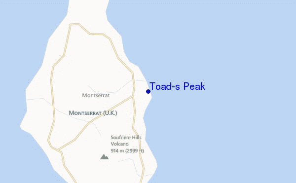 Toad's Peak location map