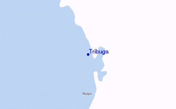 Tribuga location map