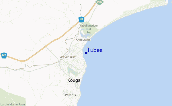 Tubes location map