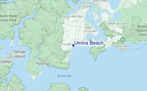 Umina Beach location map