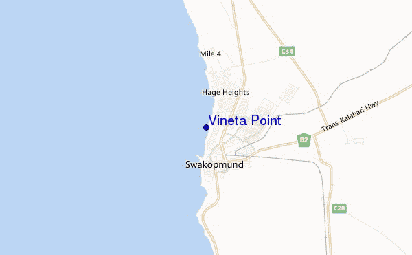 Vineta Point location map