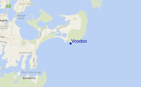 Voodoo location map