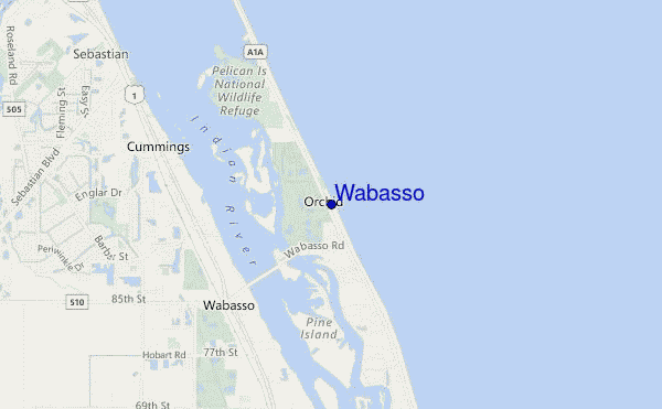 Wabasso location map