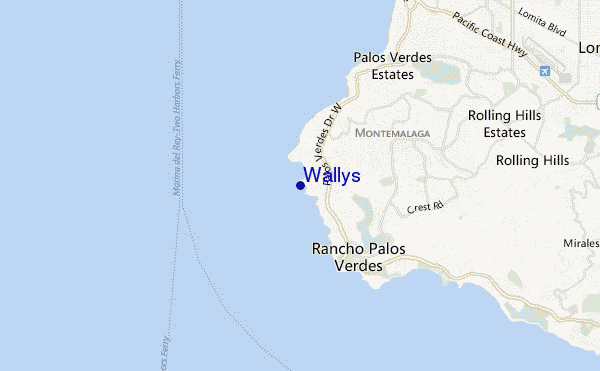 Wallys location map