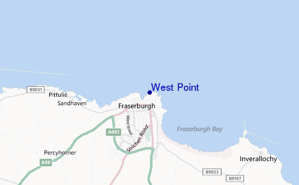 West Point location map