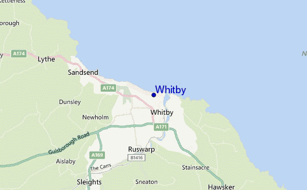 Whitby location map