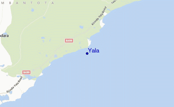 Yala location map