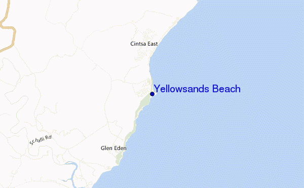 Yellowsands Beach location map