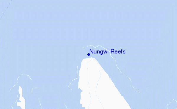 Nungwi Reefs location map
