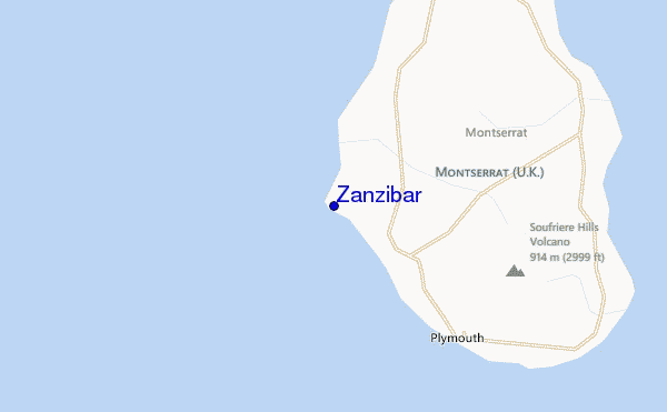 Zanzibar location map