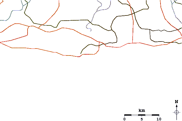 Strade e fiumi intorno Banzai
