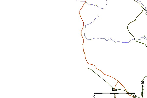 Strade e fiumi intorno Baubigny