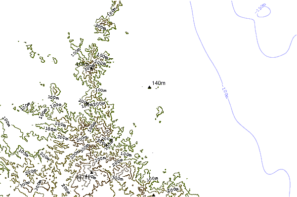 shoreline intorno Bland Bay