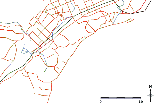 Strade e fiumi intorno Dunedin - Blue Tops
