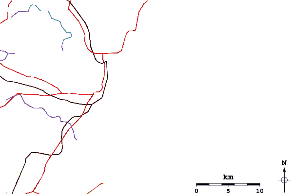 Strade e fiumi intorno Bondi Beach