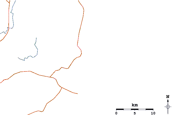 Strade e fiumi intorno Boomerang Beach (North)